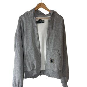 Berne Hooded Sweatshirt Mens XL Gray  Thermal Hoodie